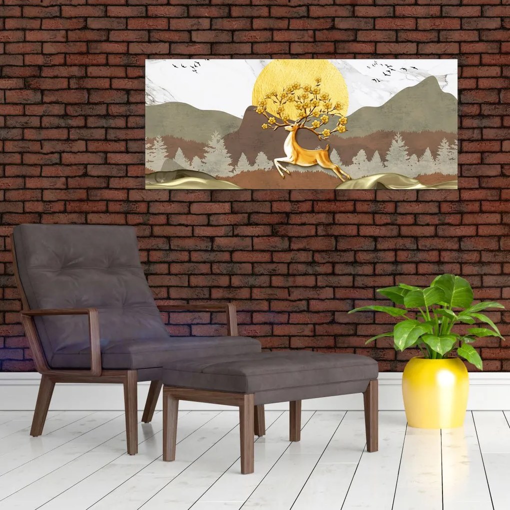 Tablou cu cerb (120x50 cm)