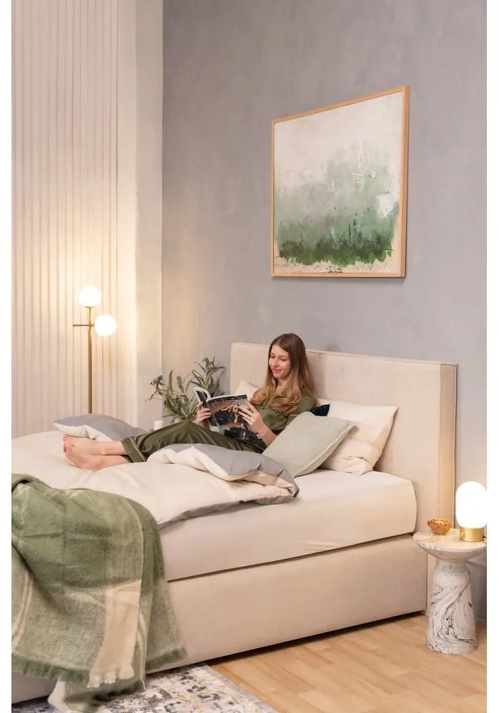 Pat boxspring bej 180x200 cm Olia Bold – Bonami Selection