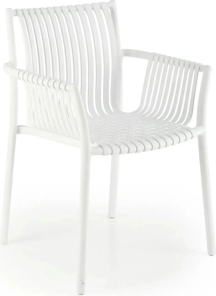 Scaun K492, alb, polipropilena, 60X56X84 cm