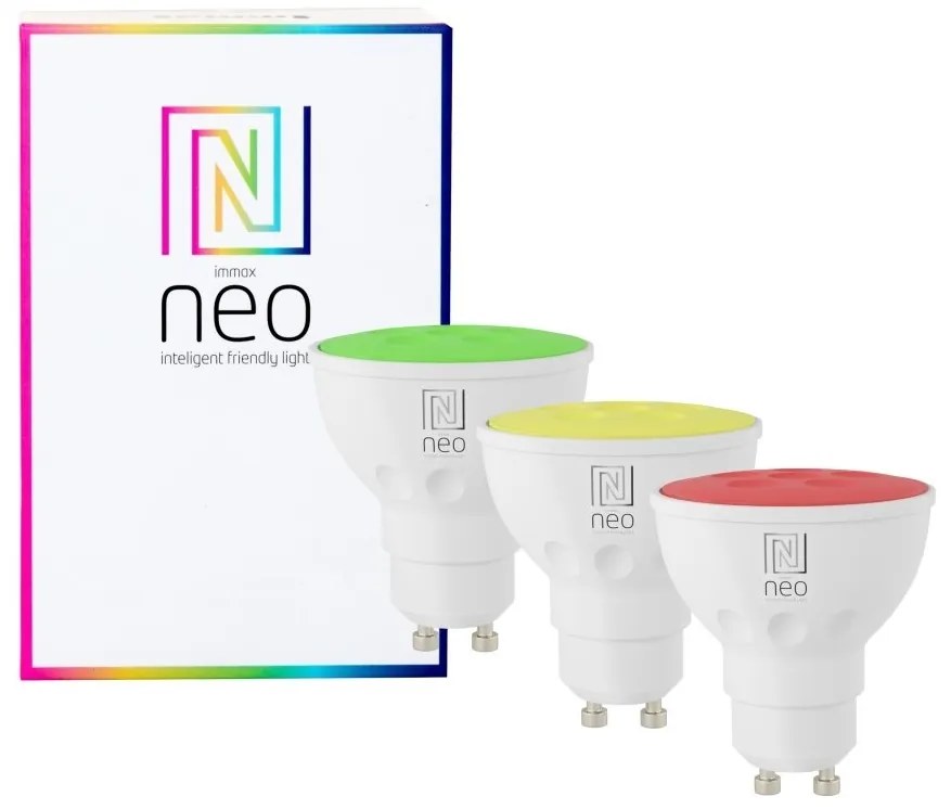 Immax NEO 07777C - Set 3x LED RGB+CCT GU10/4,8W/230V dimabil Tuya