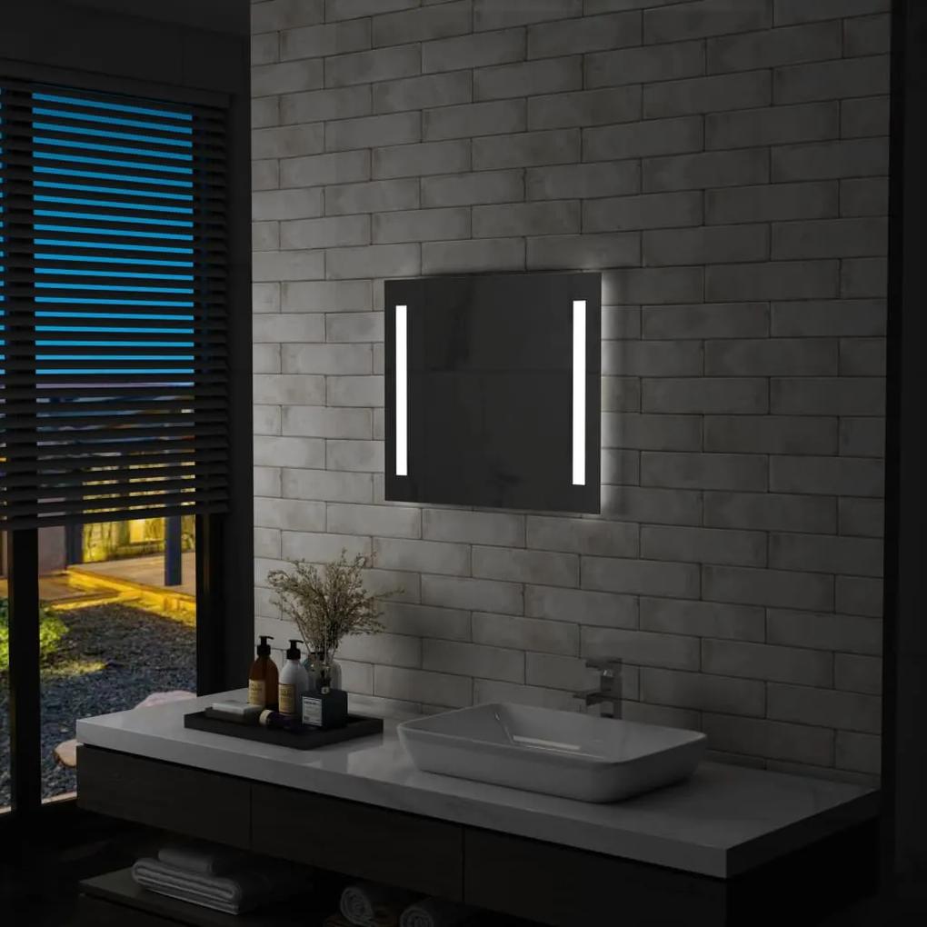 Oglinda de perete de baie cu LED, 60 x 50 cm 1, 60 x 50 cm