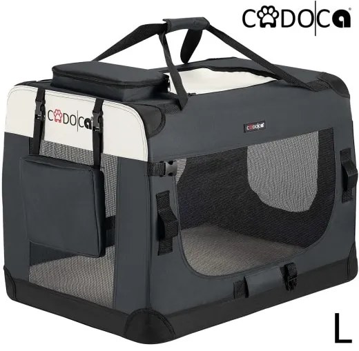 Deuba Geanta portabila pentru caini L 70x52x52cm - antracit
