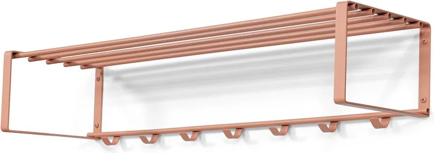 Cuier de perete somon cu raft din metal 100 cm Rex – Spinder Design