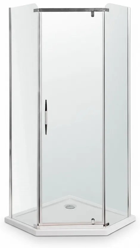 Celtic 90x90 cm cabină de duș pentagonală cu tavă de duș