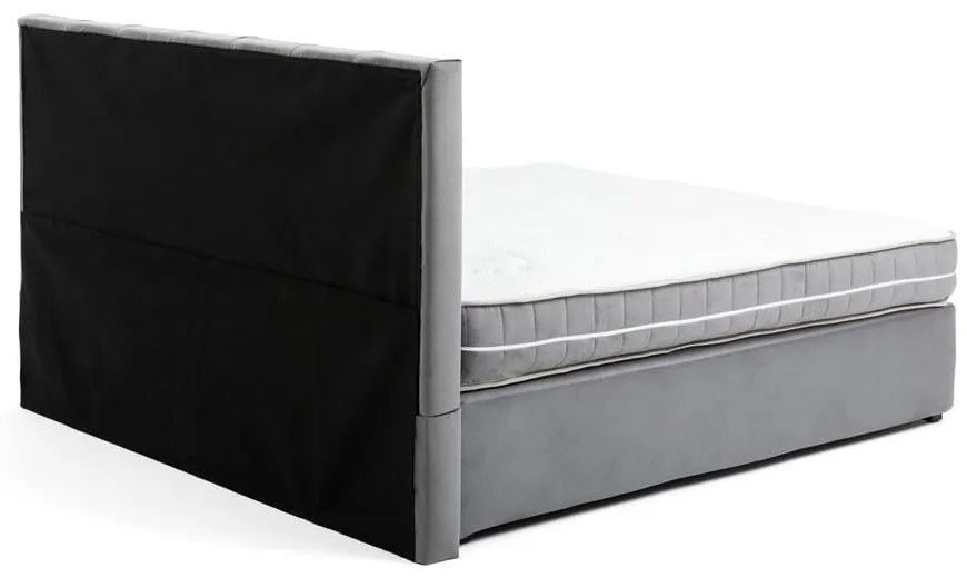 Pat boxspring gri 180x200 cm Olia Bold Line – Bonami Selection