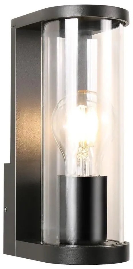 Aplică de exterior Zuma Line SJ15111 TWILIGHT 1xE27/60W/230V IP44 negru