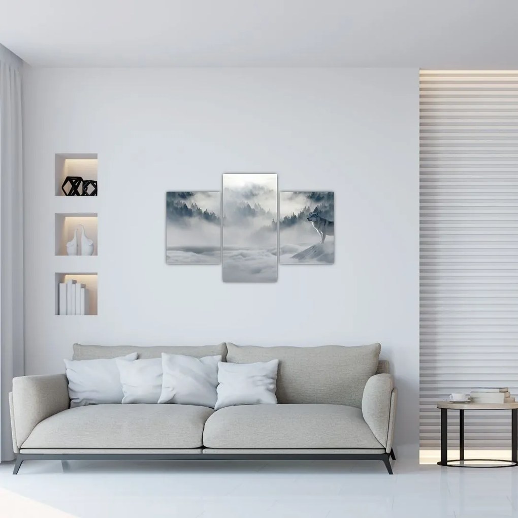 Tablou cu lupi (90x60 cm)