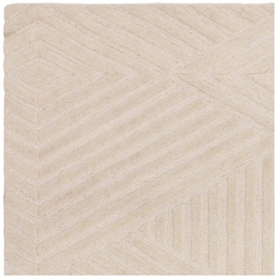 Covor crem din lână 120x170 cm Hague – Asiatic Carpets