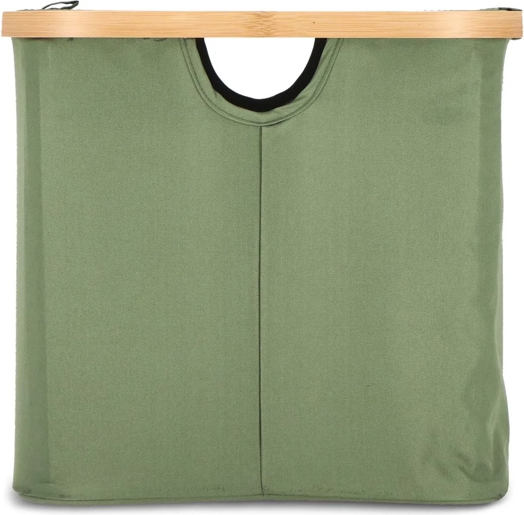 Cos pentru rufe NOLVIO 40 L, verde