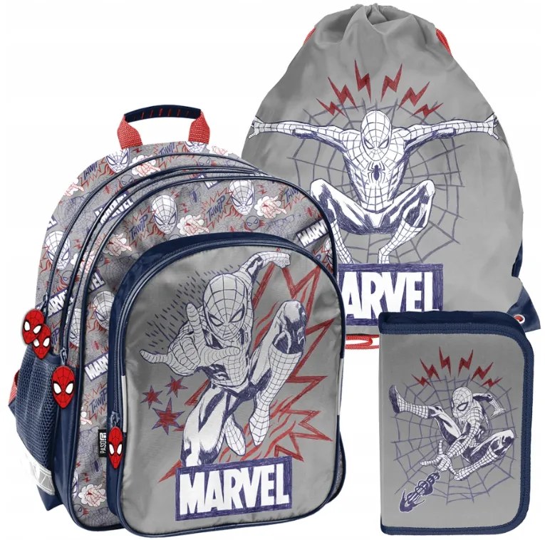 Spiderman - Set ghiozdan din 3 piese pentru băieți