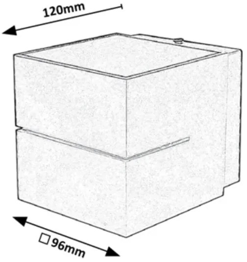 Aplică KAUNAS 1xG9/10W/230V gri Rabalux 7019
