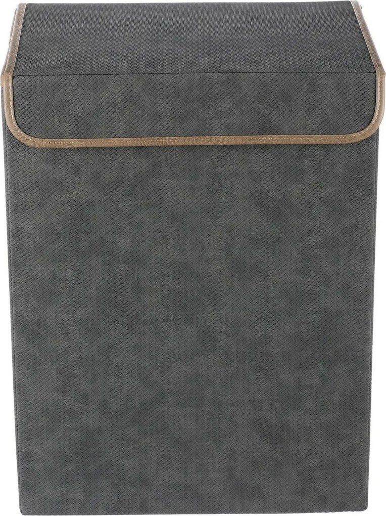 Autronic Cutie de depozitare din material textilcu capac 38 × 28 × 50 cm, gri