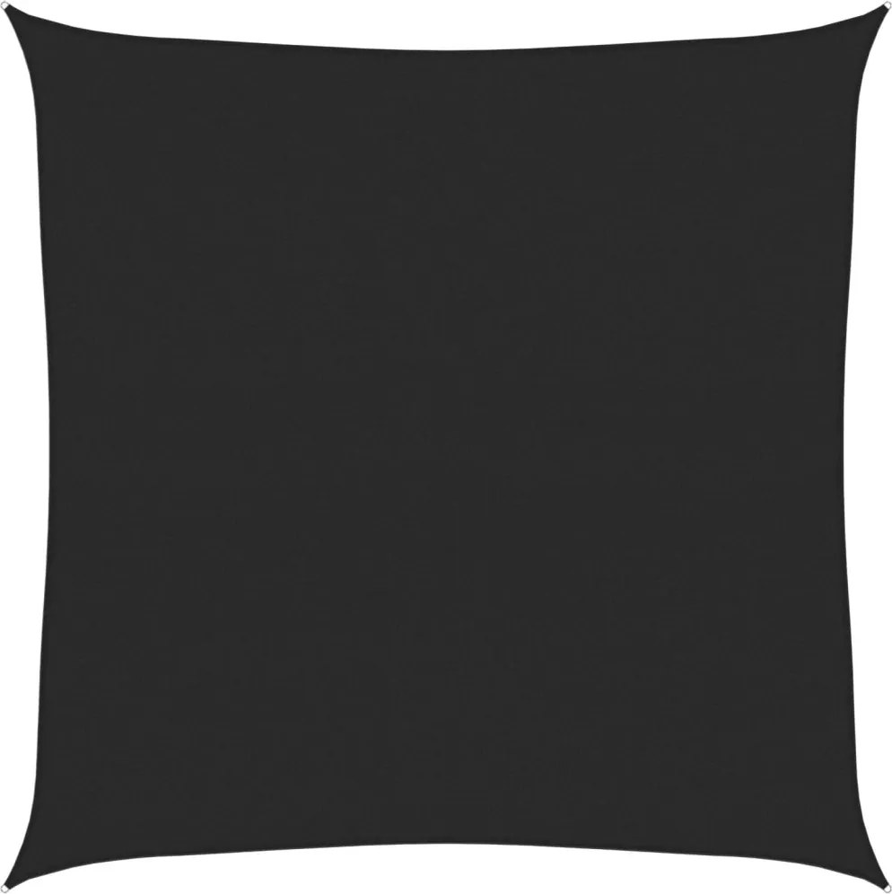 vidaXL Pânză parasolar, negru, 7x7 m, HDPE, 160 g/m²