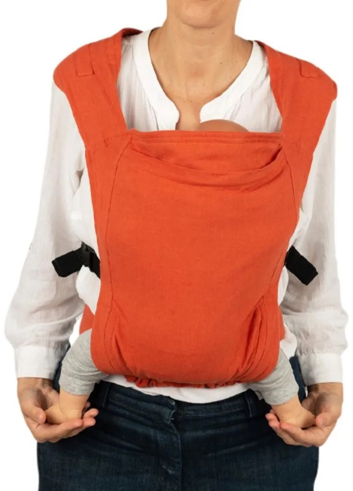 Marsupiu bebe ergonomic ajustabil si compact din in Kidizi Numi Brick, de la 4-12 kg, include saculet transport