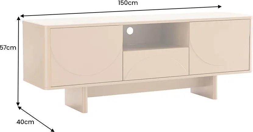 Comoda TV cu blat ceramic SAVOY 150cm