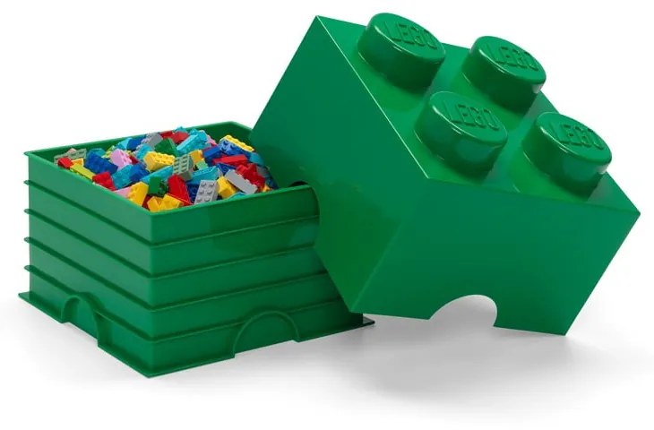 Cutie depozitare LEGO®, verde