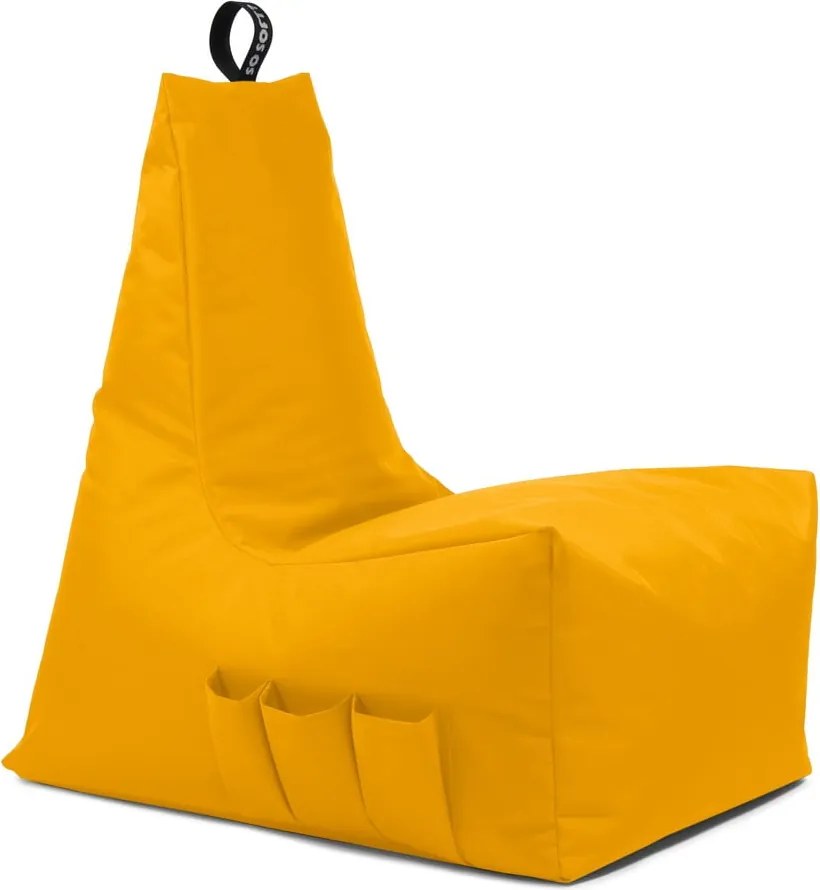 Fotoliu bean bag galben Icy Gamer L – So Soft?