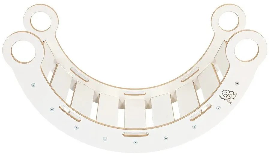 Leagăn alb din lemn de pin 39x75x38 cm Montessori – Meowbaby