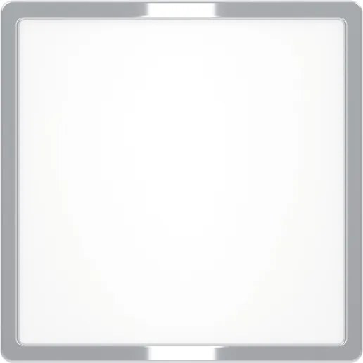 Eglo 901767 - Plafonieră LED FUEVA pentru baie, 13 W, 230 V, 29 x 29 cm, IP44, crom