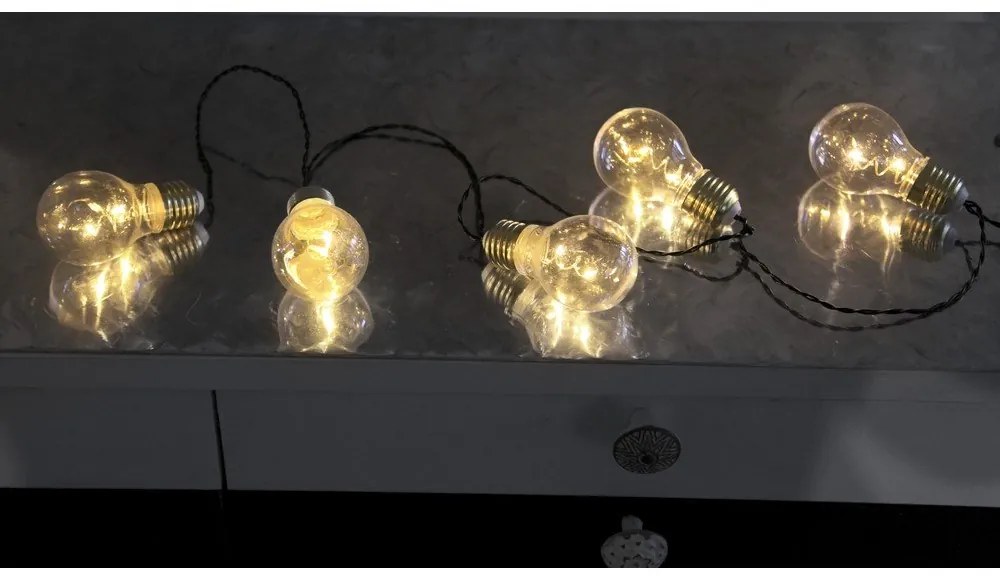 Șirag luminos cu LED Star Trading Bulbs In Love, lungime 1 m