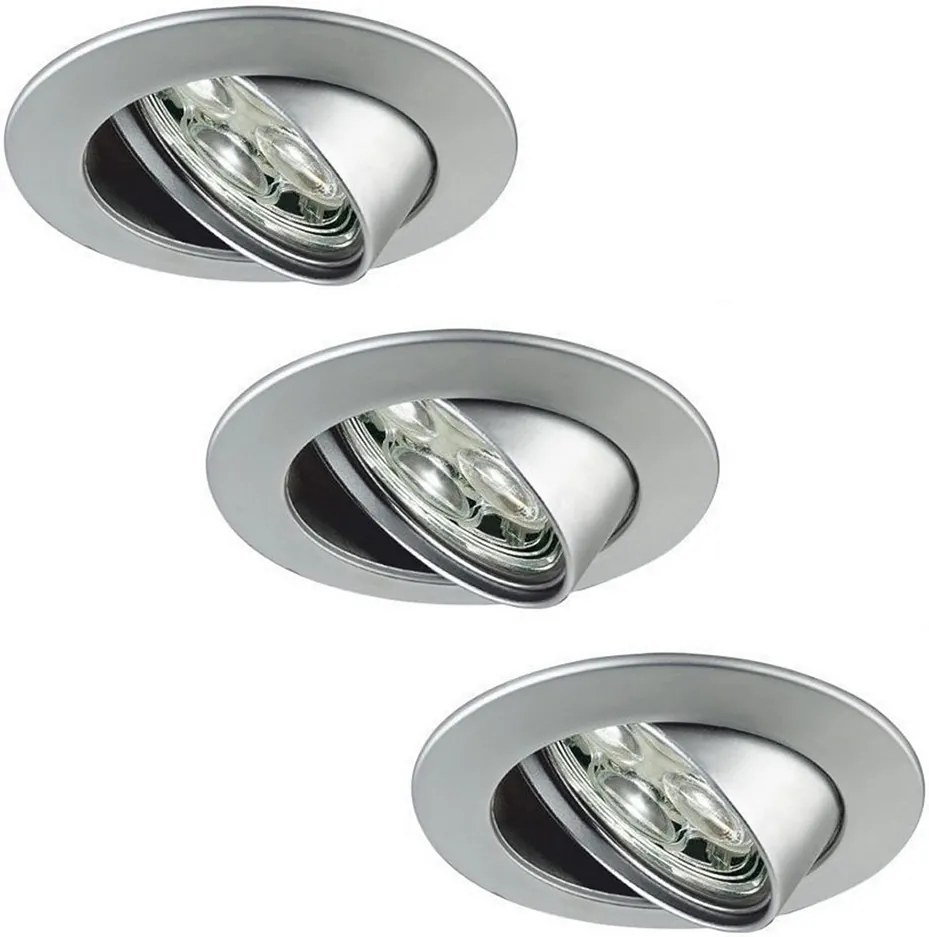 Paulmann 98729 - SET 3x LED Lampă încastrată POWER FLOOD 3xLED/3W/230V