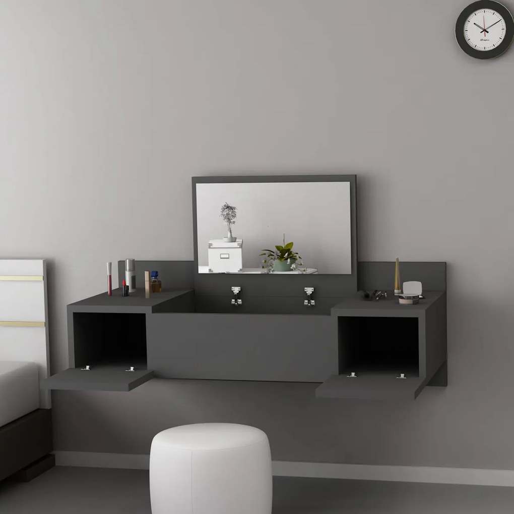 Măsuță de cosmetică Zakkum Anthracite