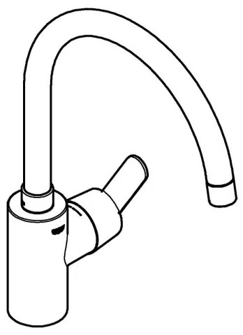 GROHE 31494001 - Baterie pentru chiuvetă GET, crom lucios