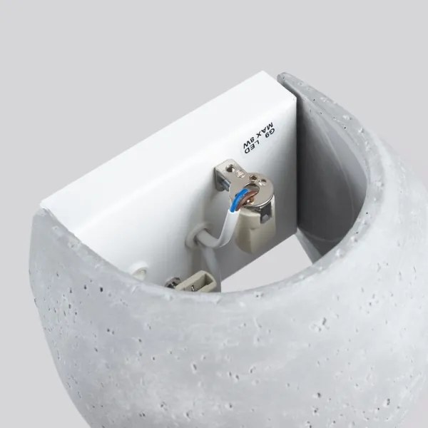 Sollux SL.1362 - Aplica de perete GLOBE 2xG9/8W/230V beton/gri