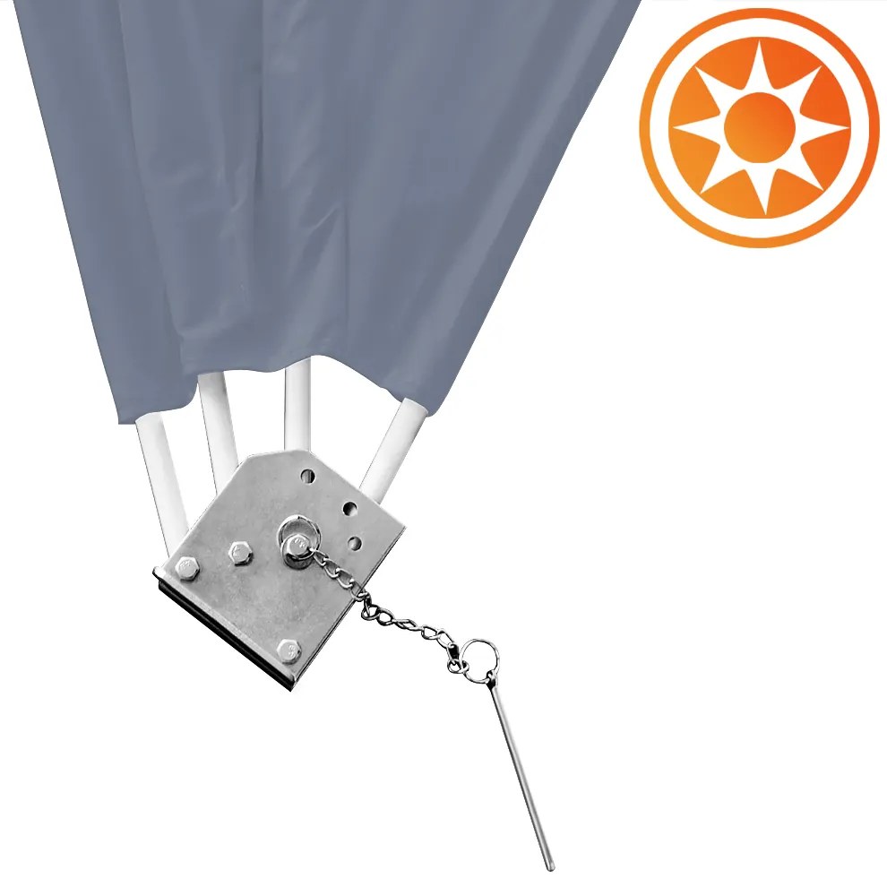 Deuba Paravan de balcon 140x140 cm - antracit
