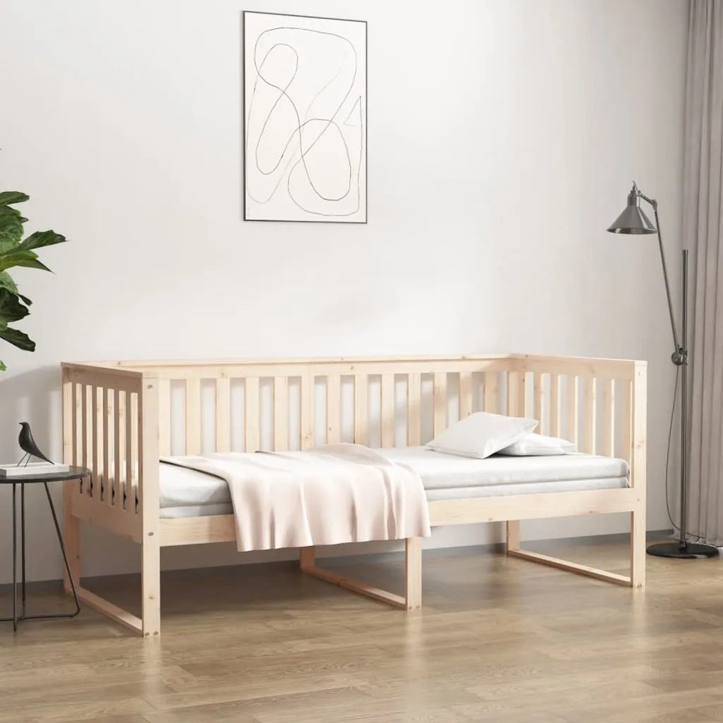 820886 vidaXL Pat de zi, 100x200 cm, lemn masiv de pin