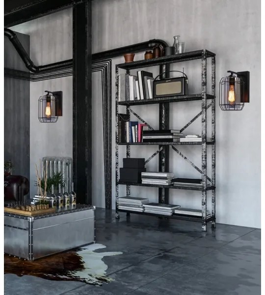 Lampă de perete JONERA 1xE27/40W/230V negru