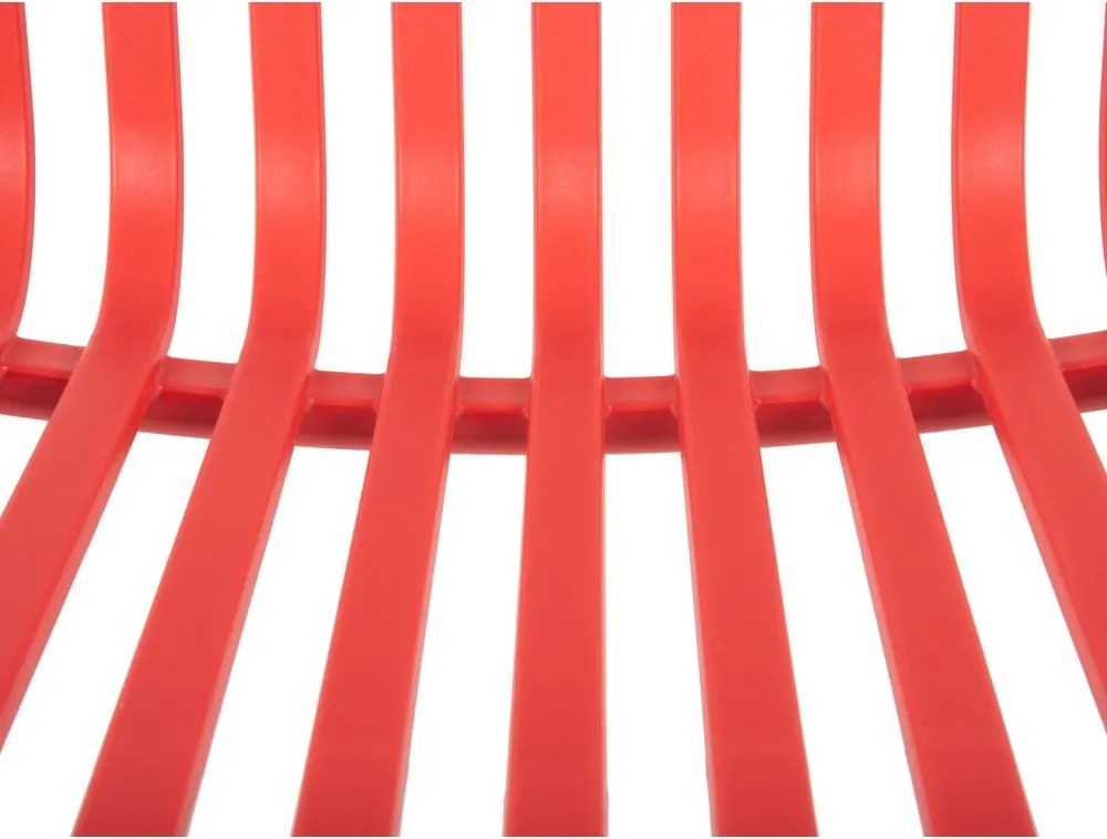 Scaun de dining roșu deschis din plastic Glee – Leitmotiv