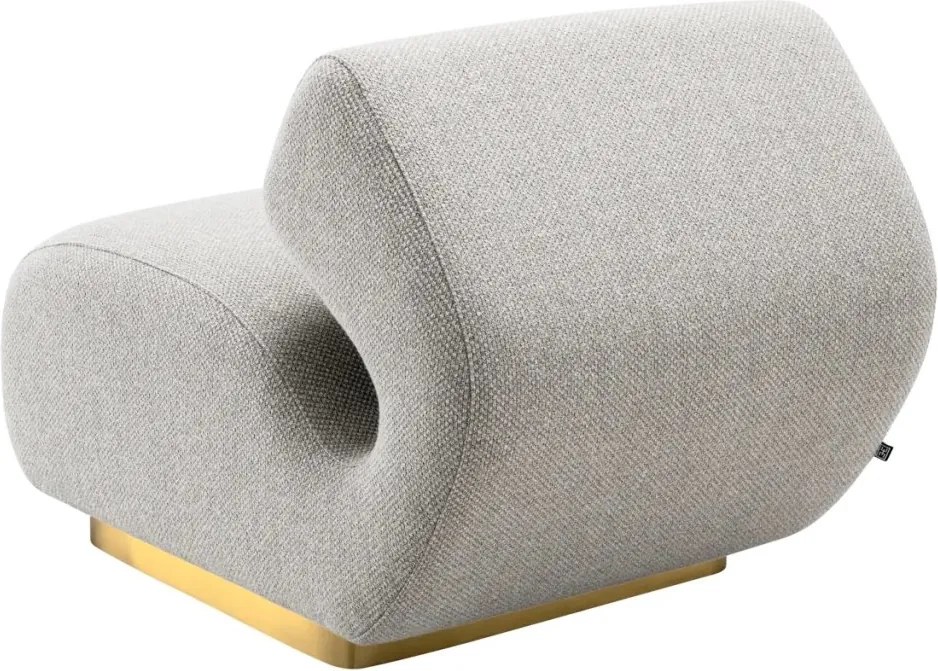 Fotoliu design elegant LUX Sansome, Reve grey