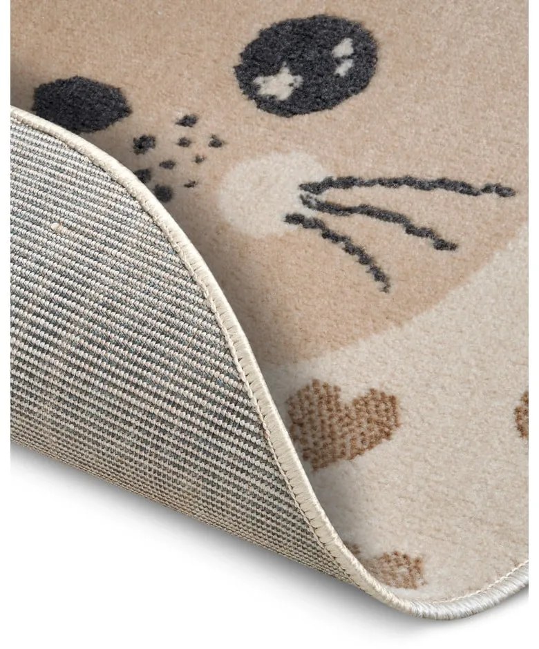 Covor pentru copii bej ø 140 cm Cat – Hanse Home