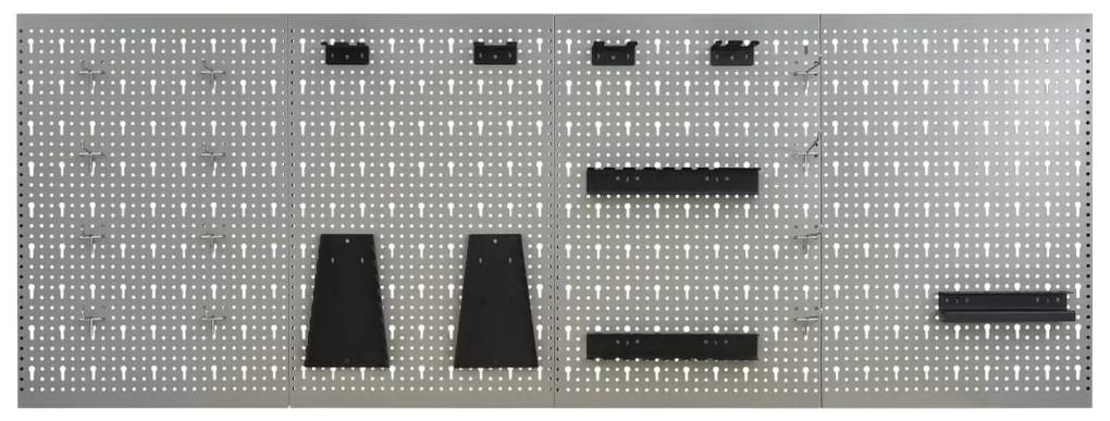 Panouri pentru scule de perete, 4 buc., 40 x 58 cm, otel 4