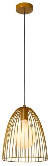 Lustră pe cablu Lucide 74417/01/44 MACARONS 1xE27/40W/230V d. 24,5 cm galben