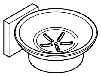 GROHE 41096000 - Suport pentru săpun START CUBE 110 × 56 × 125 mm crom lucios