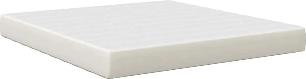 vidaXL Saltea de pat cu saltea Crem 180 x 200 cm țesătură