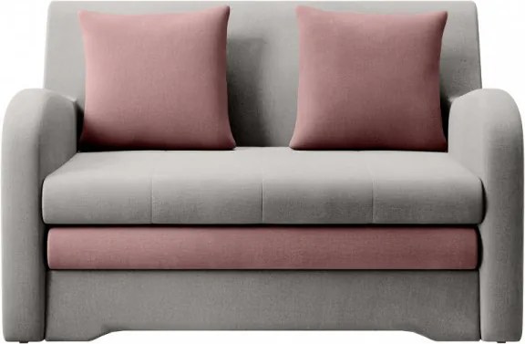 Canapea tapitata, extensibila, cu spatiu pentru depozitare, 130x85x103 cm, Ario, Eltap (Culoare: Gri deschis / Nube 3)