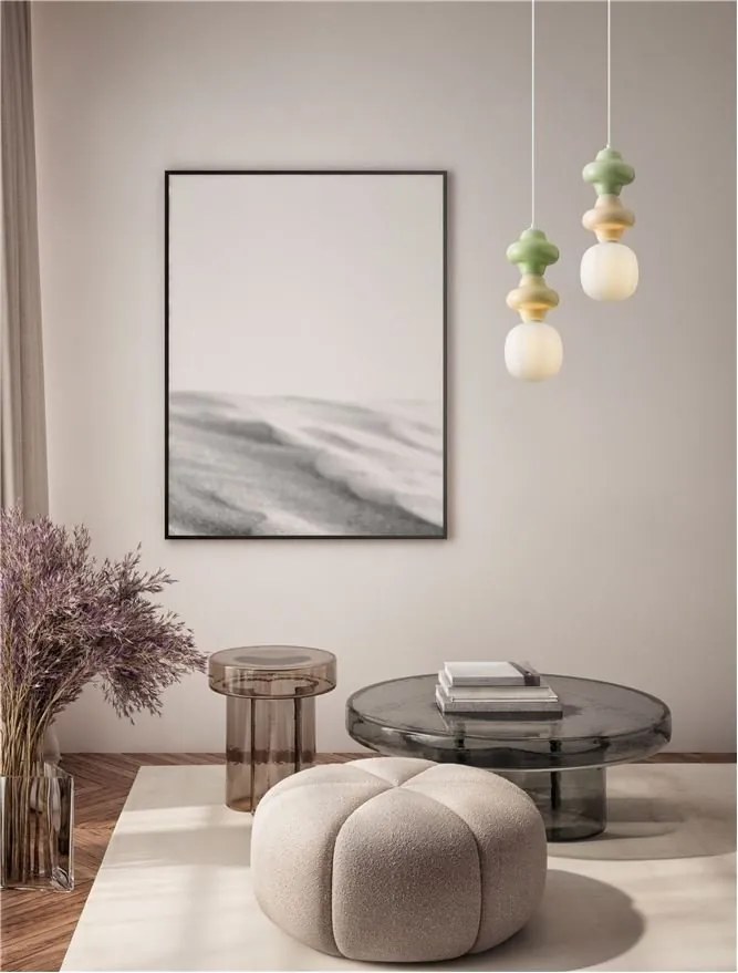 Pendul ceramic design modern CHIC verde/ galben
