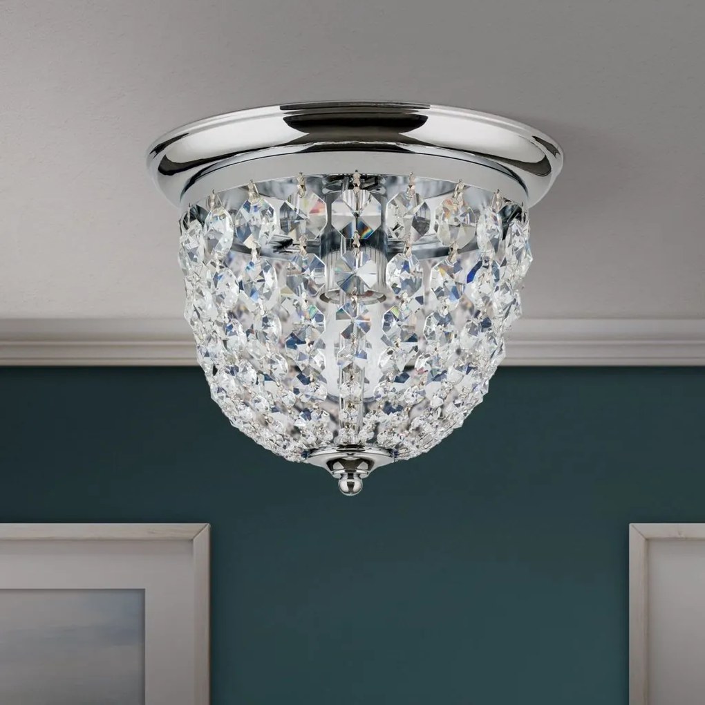 Plafoniera cristal Asfour design elegant lux PLAFOND D-26cm crom