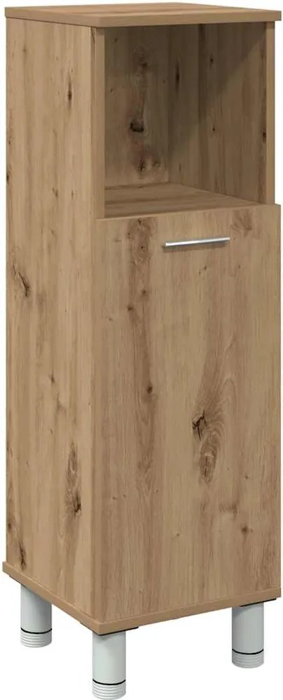 vidaXL Dulap de baie, stejar artizanal, 30x30x95 cm, lemn compozit