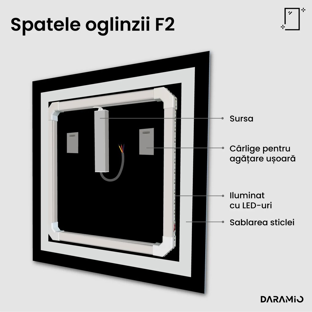 Oglindă cu iluminare LED F2