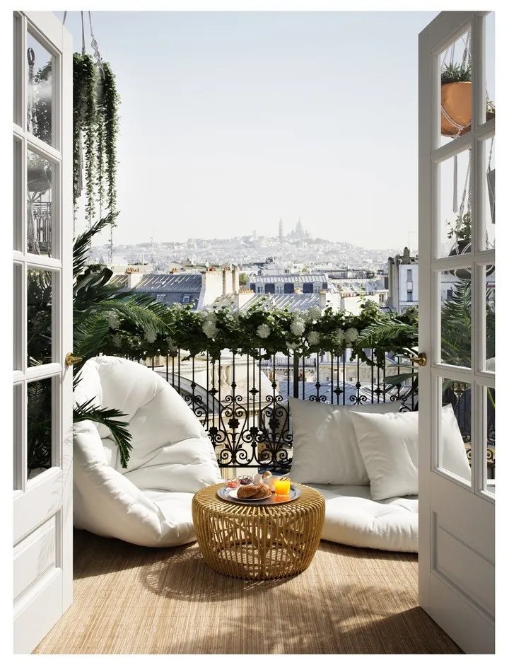 Fotoliu extensibil adecvat pentru exterior Karup Design Design OUT™ Nido White, alb