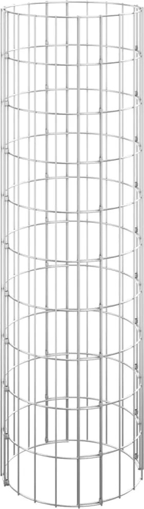 vidaXL Stâlp de gabion, Ø30x100 cm, oțel galvanizat, circular