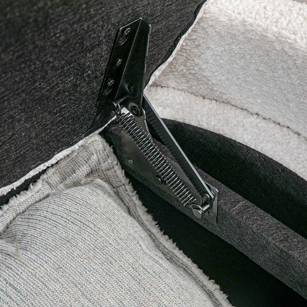 HOMCOM Bancă cu Depozitare, Banc de Intrare, Banc pentru Pantofi, capitonată, 105 cm x 44 cm x 45,5 cm. Crem/Bej | Aosom Romania