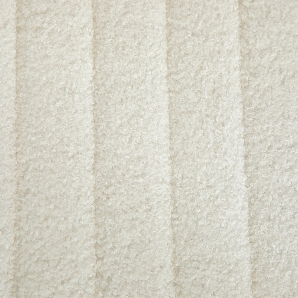 HOMCOM Bancă pentru Pat Modernă cu Picioare în Formă de Furcă, 118,5x46x49,5 cm, Alb Crem | Aosom Romania