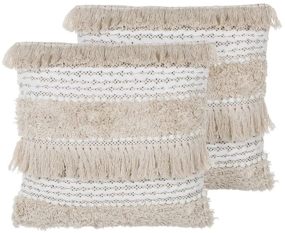 Set 2 buc. pernă 45x45 cm VINNO (bej). 1022609