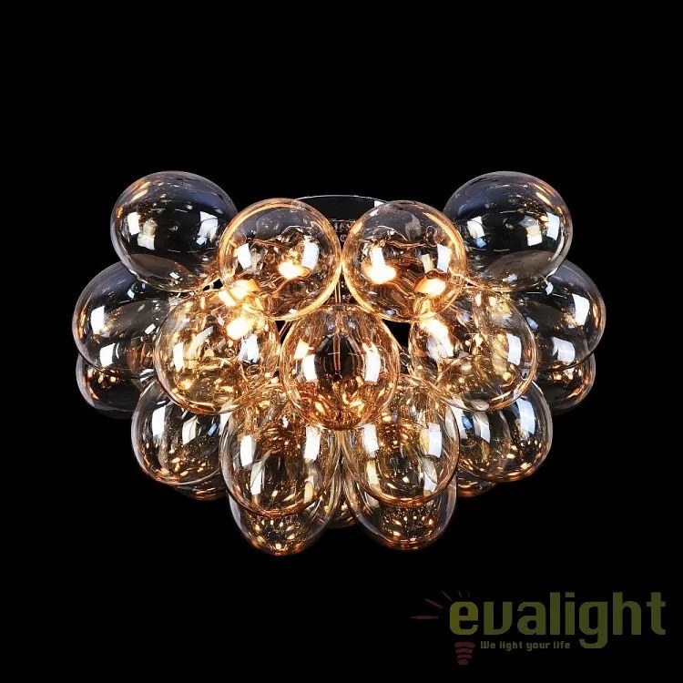 Plafoniera design modern Balbo chihlimbar MOD112CL-08G