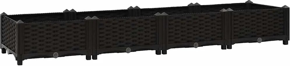 vidaXL Strat înălțat, 160x40x23 cm, polipropilenă